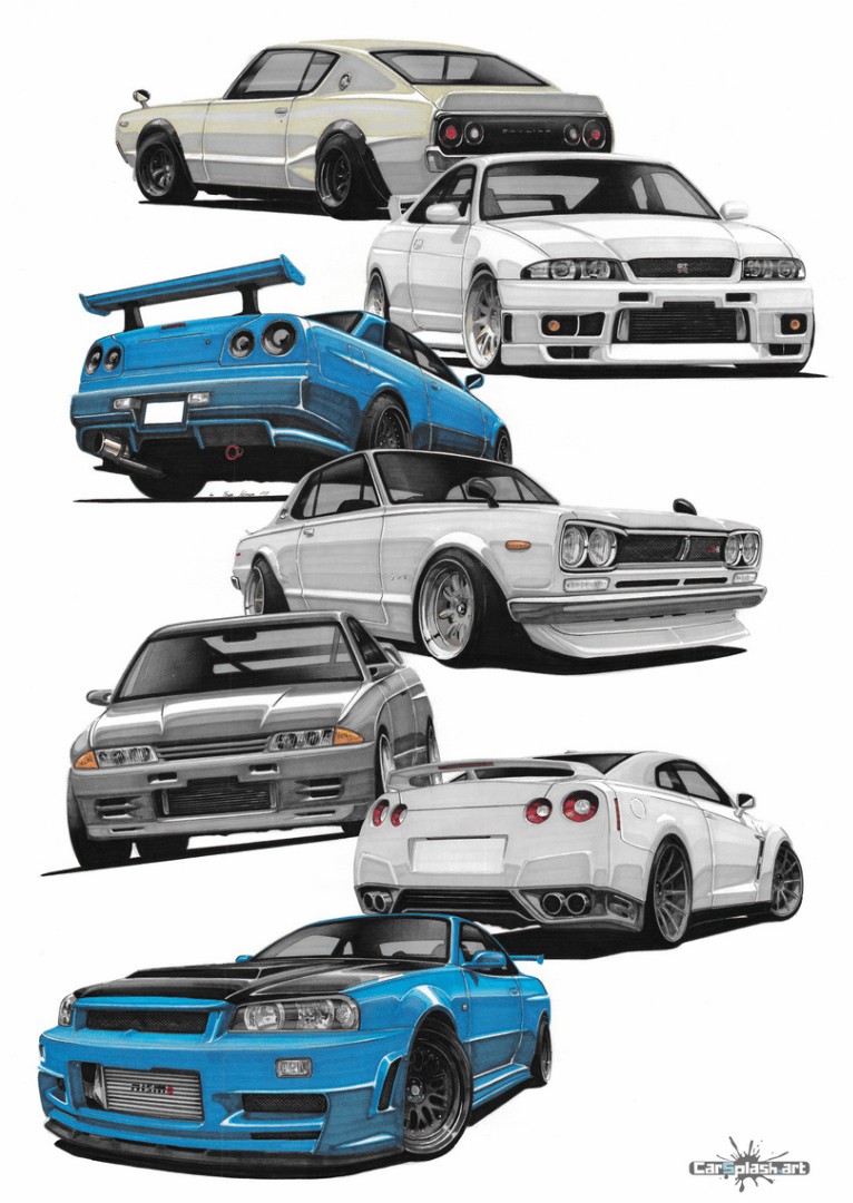 Nissan GTR family skyline