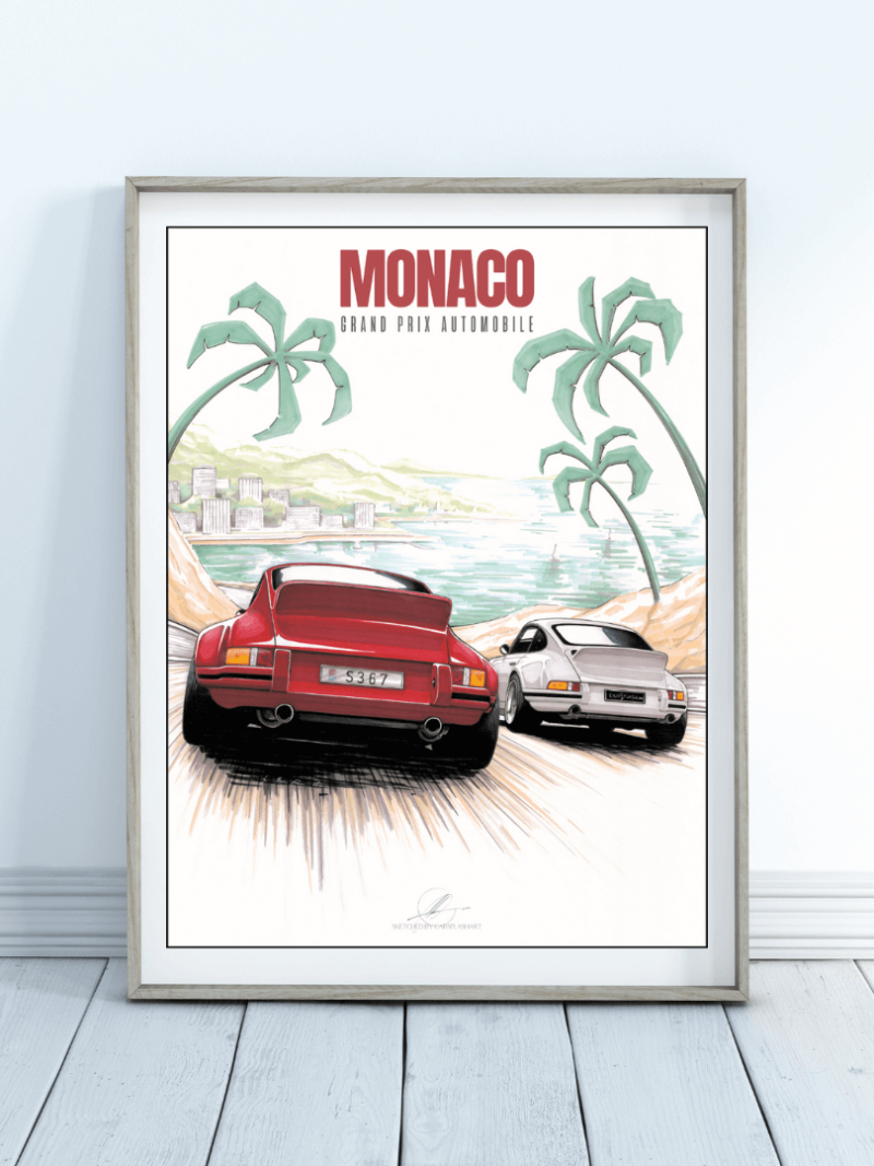 Monaco grand prix poster