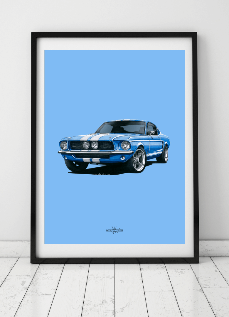 ford Mustang shelby poster