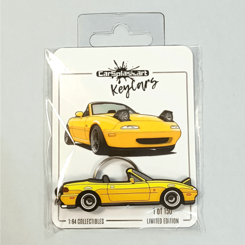 Yellow miata keycars